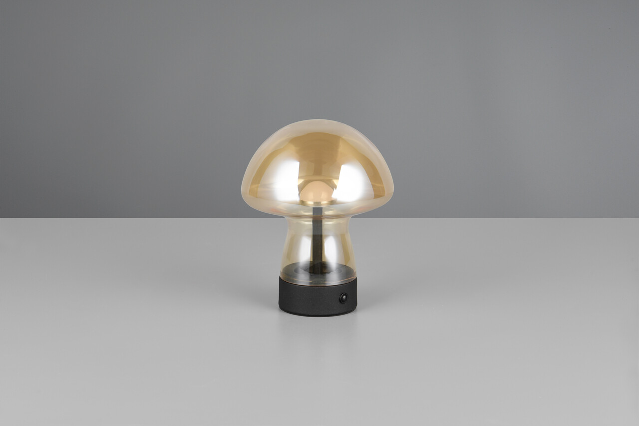 Lampa de masa Dooley, RL, 14x18 cm, 1.5W, 1x SMD, sticla, chihlimbar - imagine 5